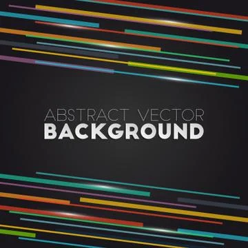 Abstract background with colored straight lines Stock Illustration