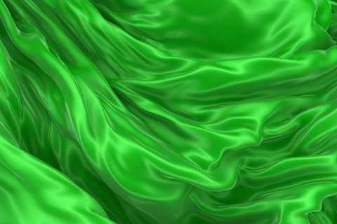 Abstract background of colored wavy silk or satin. Stock Illustration