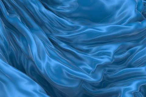 Abstract background of colored wavy silk or satin. Stock Illustration