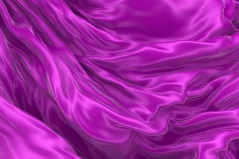 Abstract background of colored wavy silk or satin. Stock-Illustration