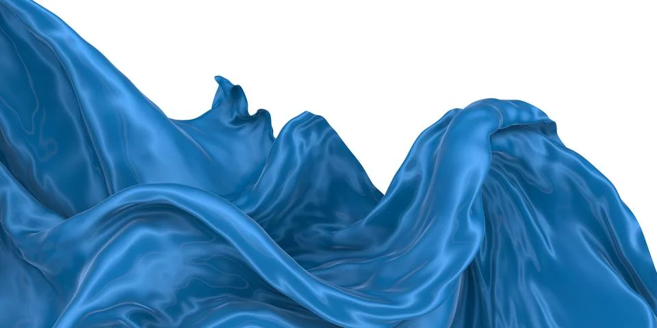 Abstract background of colored wavy silk or satin. Stock Illustration