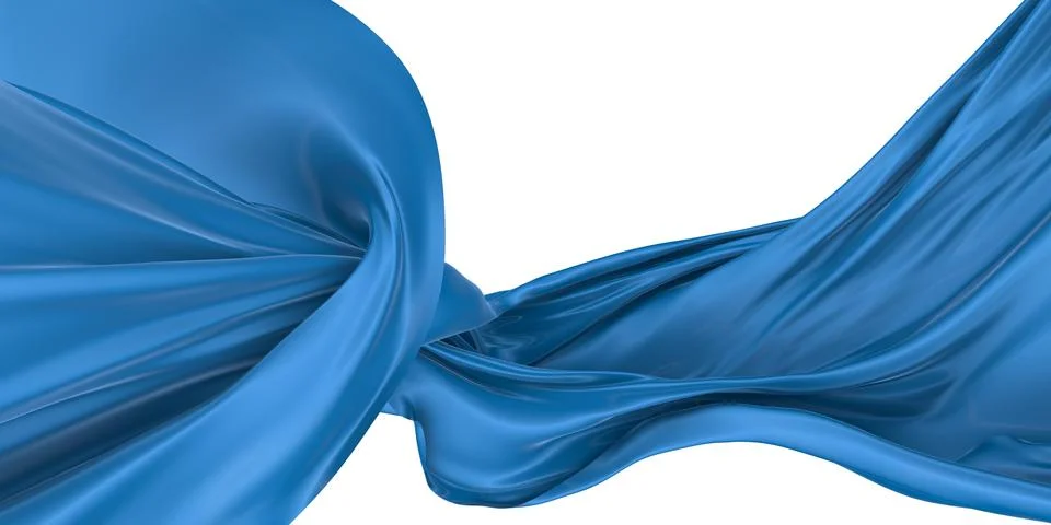 Abstract background of colored wavy silk or satin. Stock Illustration