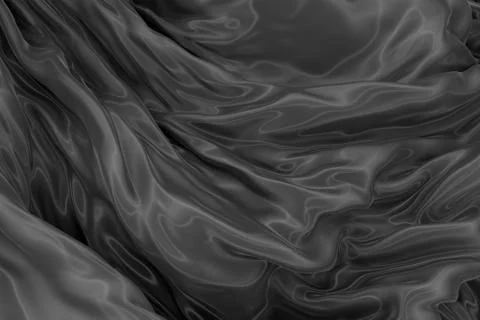 Abstract background of colored wavy silk or satin. Stock Illustration