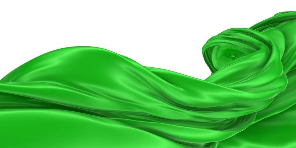 Abstract background of colored wavy silk or satin. Stock Illustration