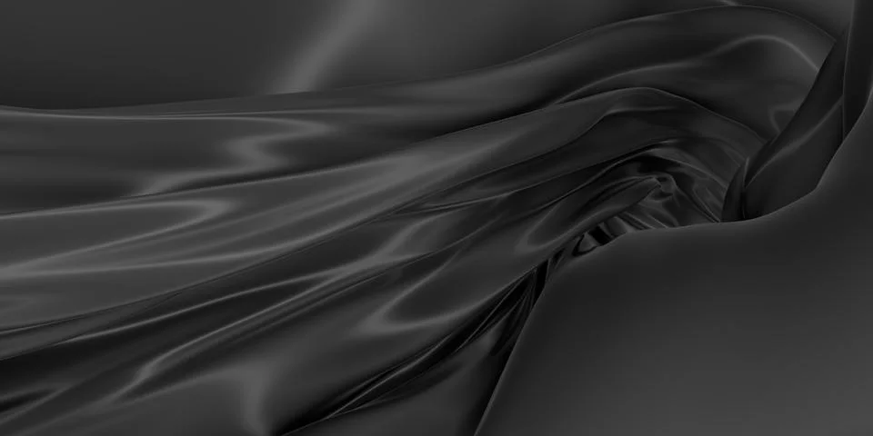 Abstract background of colored wavy silk or satin. Stock Illustration