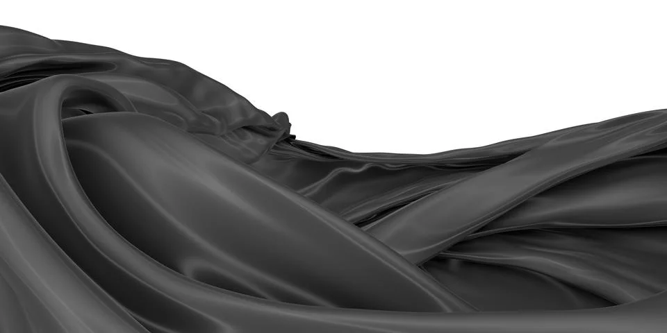 Abstract background of colored wavy silk or satin. Stock Illustration