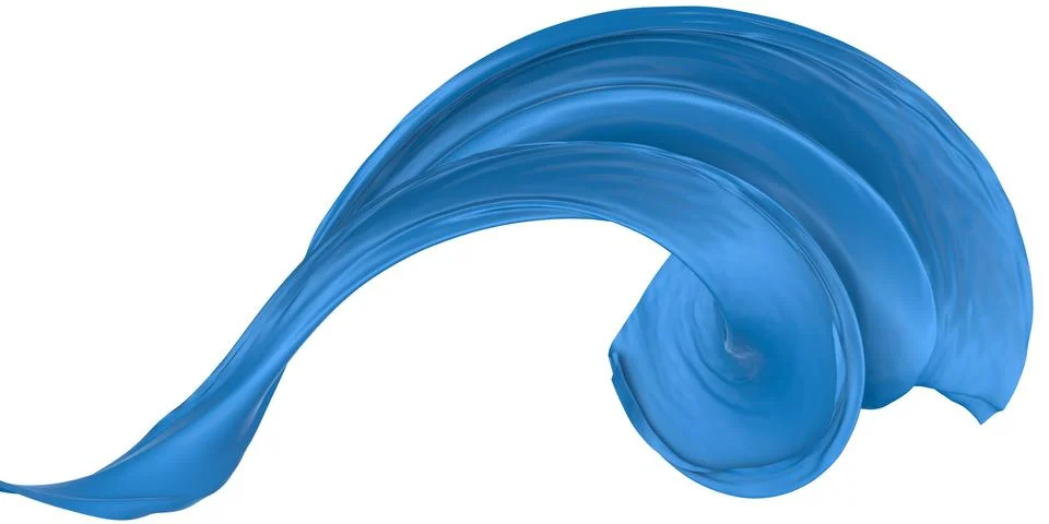 Abstract background of colored wavy silk or satin. Stock Illustration