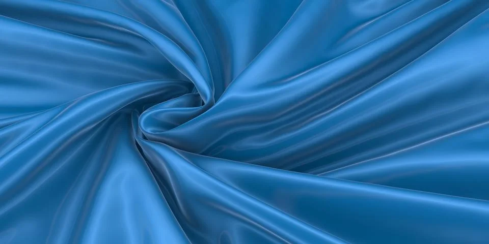Abstract background of colored wavy silk or satin. Stock Illustration
