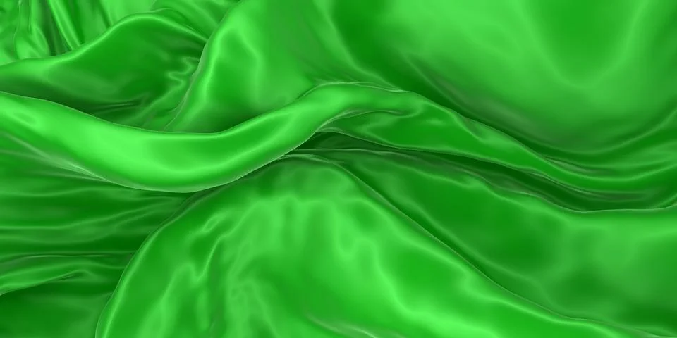 Abstract background of colored wavy silk or satin. Stock Illustration