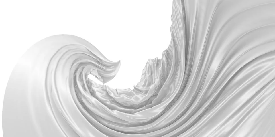 Abstract background of colored wavy silk or satin. Stock Illustration