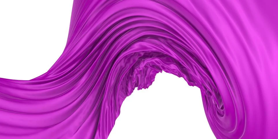 Abstract background of colored wavy silk or satin. Stock Illustration