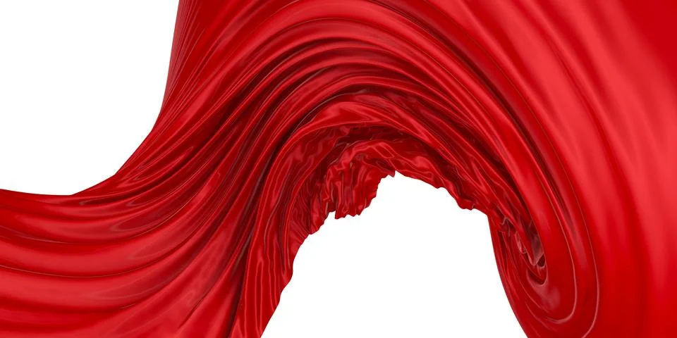 Abstract background of colored wavy silk or satin. Illustrazione stock