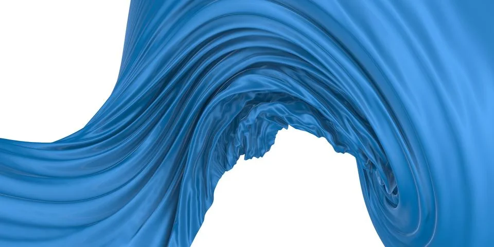 Abstract background of colored wavy silk or satin. Stock Illustration