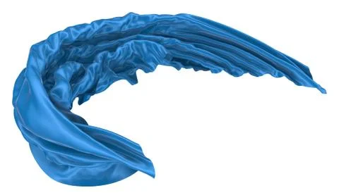 Abstract background of colored wavy silk or satin. Stock Illustration