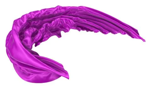 Abstract background of colored wavy silk or satin. Stock Illustration