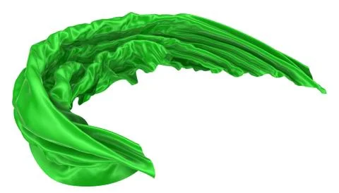 Abstract background of colored wavy silk or satin. Stock Illustration