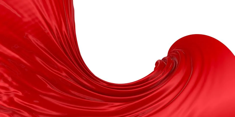 Abstract background of colored wavy silk or satin. Stock Illustration