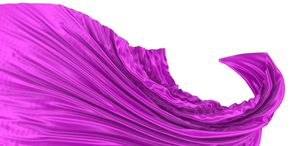 Abstract background of colored wavy silk or satin. Stock Illustration