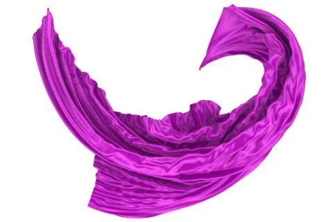 Abstract background of colored wavy silk or satin. Stock Illustration