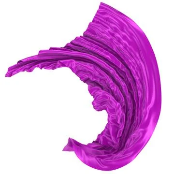 Abstract background of colored wavy silk or satin. Stock Illustration