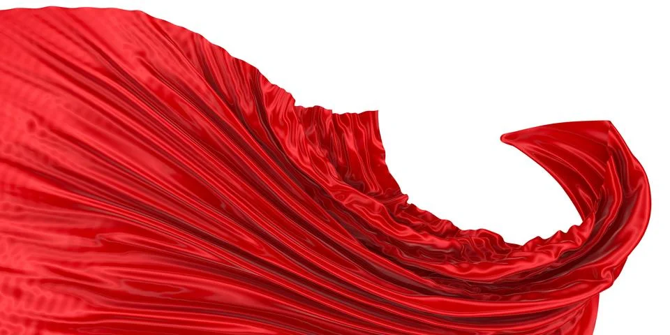 Abstract background of colored wavy silk or satin. Stock Illustration