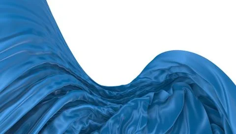 Abstract background of colored wavy silk or satin. Stock Illustration