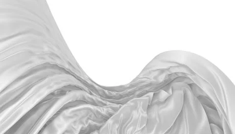 Abstract background of colored wavy silk or satin. Stock Illustration