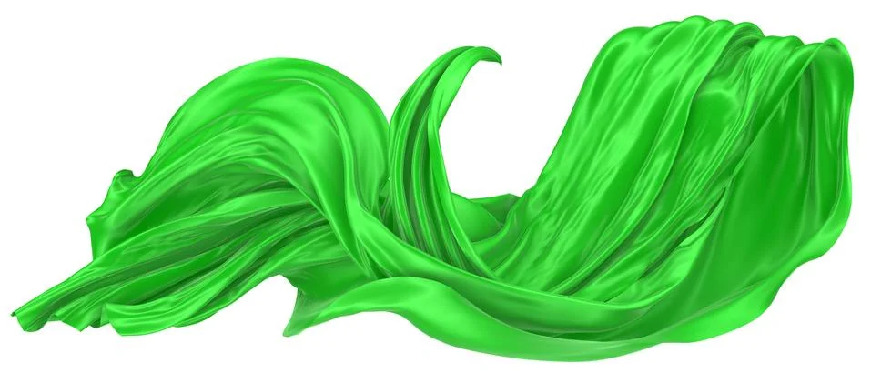 Abstract background of colored wavy silk or satin. Stock Illustration