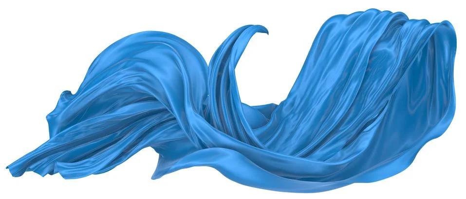 Abstract background of colored wavy silk or satin. Stock Illustration