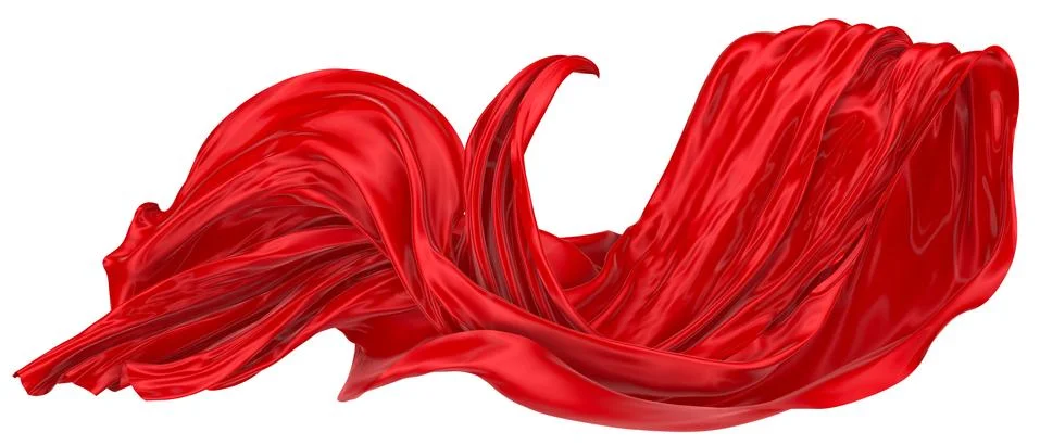 Abstract background of colored wavy silk or satin. Stock Illustration