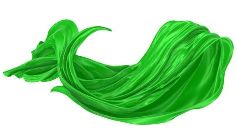 Abstract background of colored wavy silk or satin. Stock Illustration