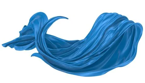 Abstract background of colored wavy silk or satin. Stock Illustration