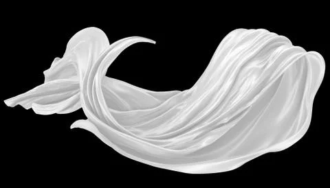 Abstract background of colored wavy silk or satin. Stock Illustration