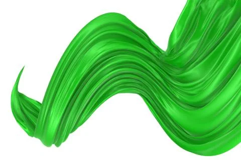 Abstract background of colored wavy silk or satin. Stock Illustration