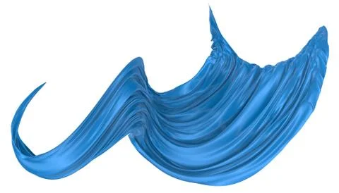 Abstract background of colored wavy silk or satin. Stock Illustration