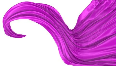 Abstract background of colored wavy silk or satin. Stock Illustration