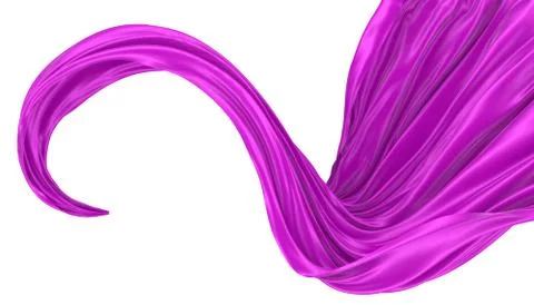 Abstract background of colored wavy silk or satin. Stock Illustration