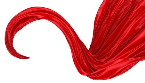 Abstract background of colored wavy silk or satin. Stock Illustration