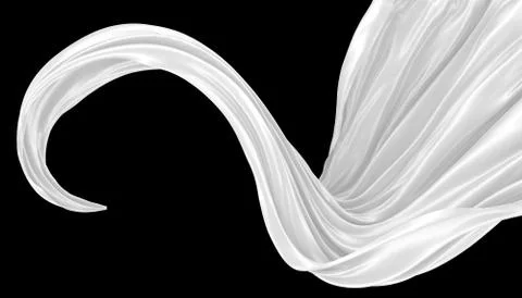 Abstract background of colored wavy silk or satin. Stock Illustration