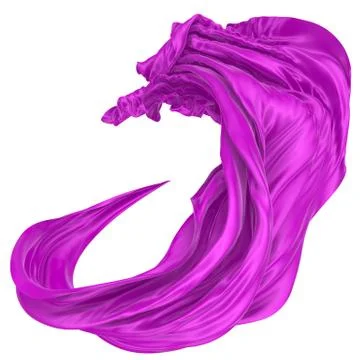 Abstract background of colored wavy silk or satin. Stock Illustration