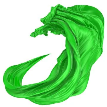 Abstract background of colored wavy silk or satin. Stock Illustration