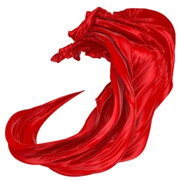 Abstract background of colored wavy silk or satin. Stock Illustration