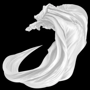 Abstract background of colored wavy silk or satin. Stock Illustration