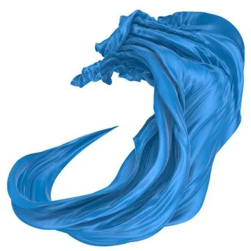 Abstract background of colored wavy silk or satin. Stock Illustration