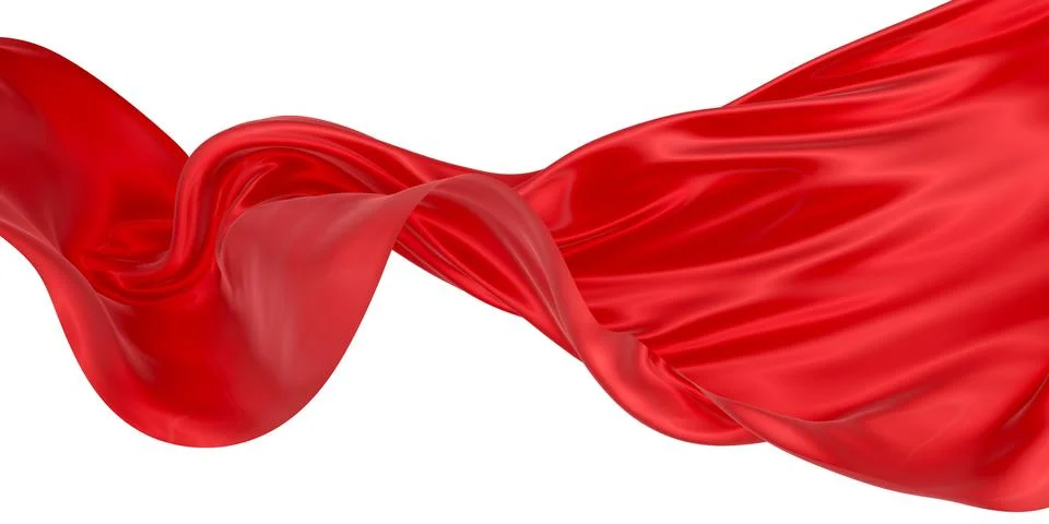 Abstract background of colored wavy silk or satin. Stock Illustration