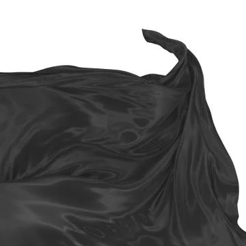 Abstract background of colored wavy silk or satin. Stock Illustration