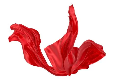 Abstract background of colored wavy silk or satin. Stock Illustration