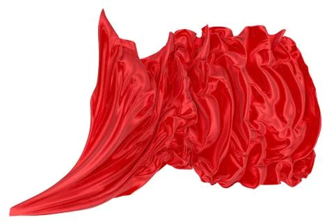 Abstract background of colored wavy silk or satin. Stock Illustration