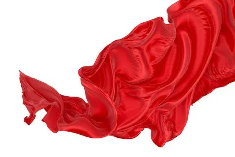 Abstract background of colored wavy silk or satin. Stock Illustration