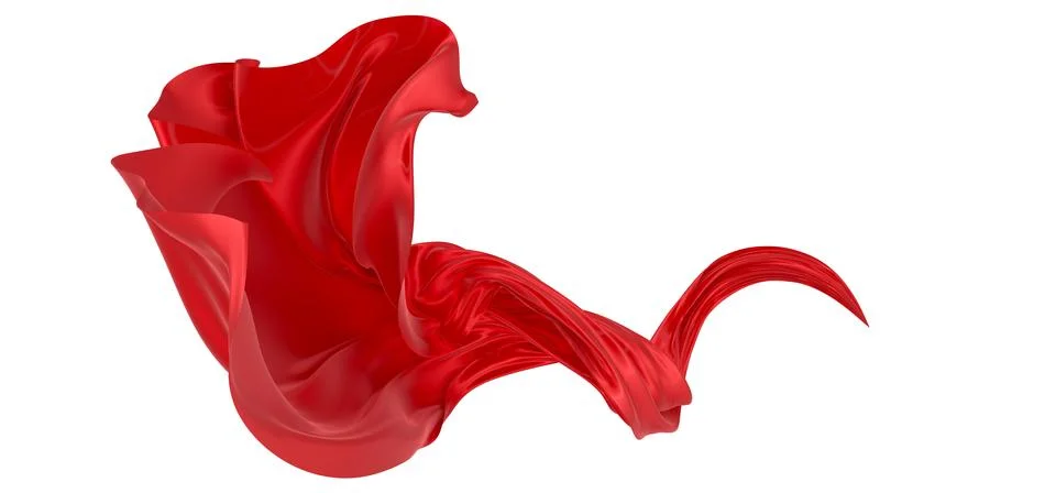 Abstract background of colored wavy silk or satin. Stock Illustration